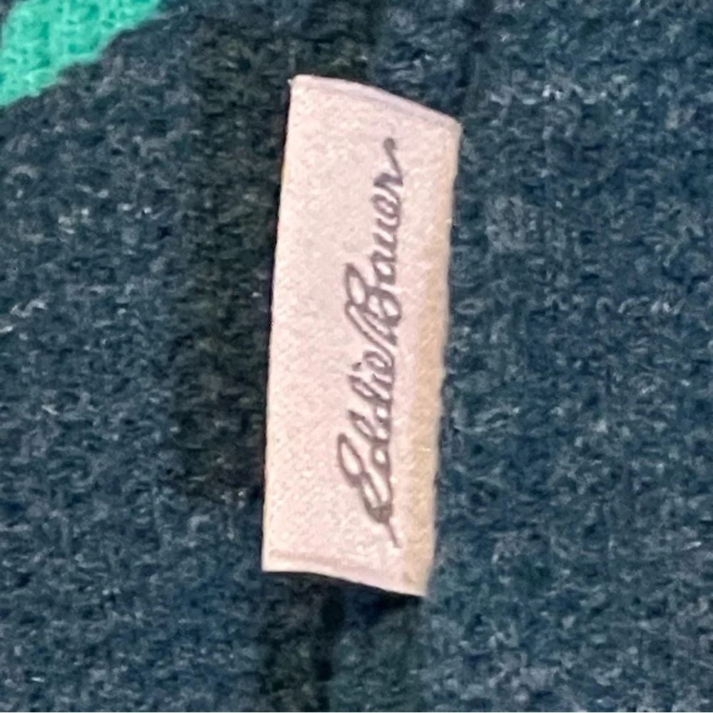 NWOT Eddie Bauer Teal and Navy Long Sleeve Lounge Pajama Top Women’s Size S